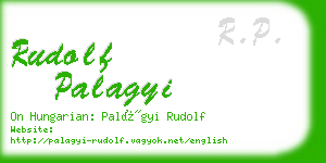 rudolf palagyi business card